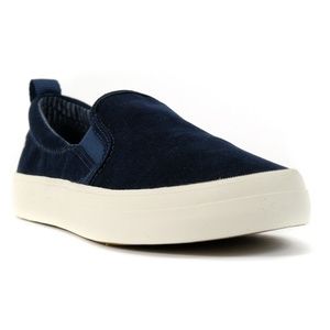 Sperry Women's Crest Twin Gore Brushed Canvas Navy Sneakers STS85689